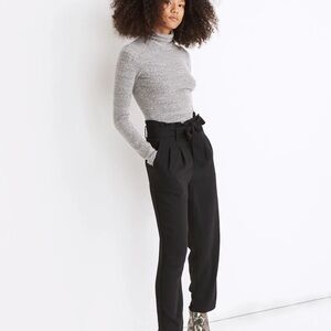 Madewell Black Tapered Trousers